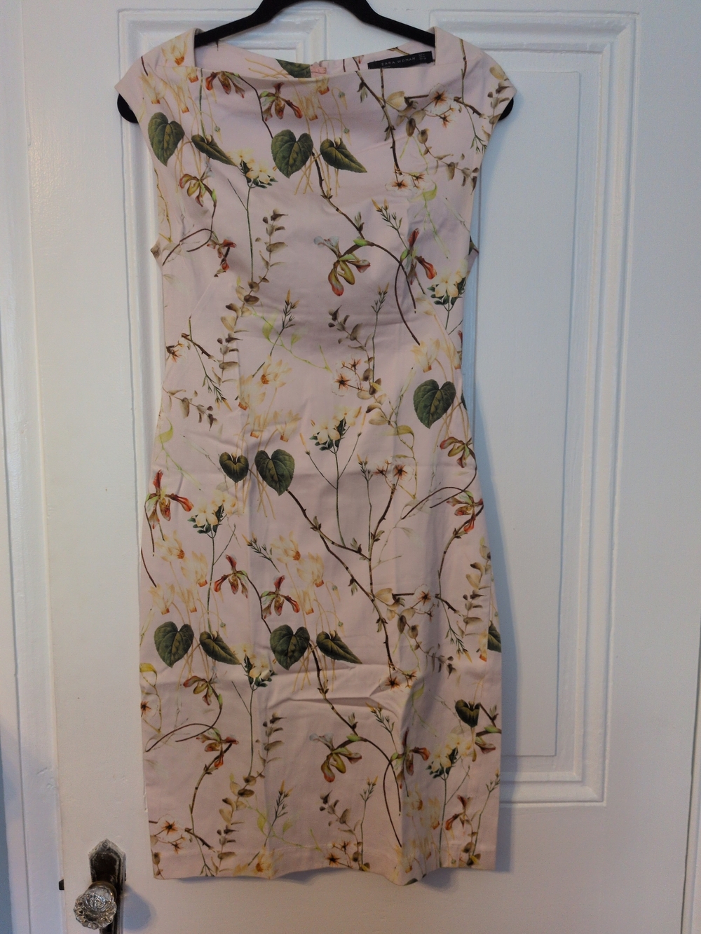 Zara Pink Floral Midi Dress